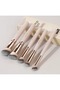 5 Pcs Makeup Brush Set, Includes Blush, Foundation & Counter Brushes- Portable Travel Kit For - 4
