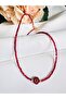 Minimal Natural Stone Flower Necklace 42 cm - 4