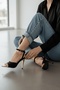Mihri Black Suede (8 cm) Pointed Toe Heeled Shoes - 5