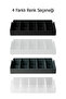 5 Compartments Belt Socks Jewelry Makeup Organizer Inside Closet Belt Organizer Organizer Black - 8