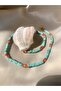 Turquoise-coral Necklace - 4