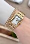 22 mm Women's Wristwatch with Pearl Dial and Gold Color Adjustable Strap - 3
