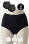 2-Piece Women's High Waist Laser Cut Bato Panties – Non-Marking, Seamless, Comfortable Underwear - 308