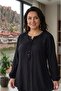 Plus Size Women's Lace Shirt Blouse