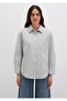 Women's Light Gray M1211180-70075 Long Sleeve Shirt - 3