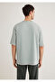 Green Basic T-Shirt Loose Fit / Loose Relaxed Cut 0612595-70148 - 4