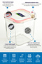Glasslock Square Glass Storage Container 900 Ml - 4