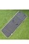 Foldable Prayer Mat with Backrest,Gray,110x55cm,Portable for Meditation - 2