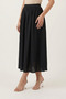 Women's Skirt Midi Skirt Black Skirt Hijab Skirt Asymmetrical Skirt Gathered Skirt A-Line Bohemian Fabric