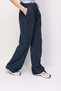 4629 Women's Wide Leg High Waist Viscose Palazzo Pants Navy Blue - 5