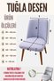 Kitchen Chair Cover Large Oval Jacquard Washable Stretch Elastic Chair Cover 1 Piece - 2