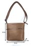 Genuine Leather, Handmade, Compartments, Internal and External Pockets, Wide Base, Tote Women's Shoulder Bag - 2