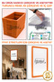 10 Pcs Orange A6 Price Tag Frame and Acetate - A6 Frame and Inner Pocket (Latch Not Included)