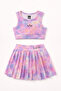 Lyrax Embossed Shorts Skirted Girls' Swimsuit