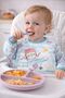 Baby Airplane Patterned Waterproof Long Sleeve Food and Activity Bib