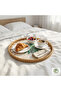 Almina Handmade Rattan Tray 30 cm – Natural Wicker Presentation Tray, Bohemian Decorative Serving Tray - 5