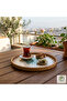 Almina Handmade Rattan Tray 30 cm – Natural Wicker Presentation Tray, Bohemian Decorative Serving Tray - 7