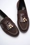 Orthopedic Sole Women's Casual Shoes with Bead and Tassel Detailing - 7