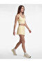 High Waist Slim Fit Interlock Sports Mini Shorts Skirt - 2