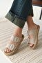 Suede Beige Stone Women's Slippers Tr35My05B - 5