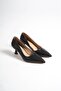 Women's Black Heeled Shoes Tr08Ms03A - 2