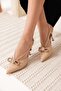 Women's Nude Heeled Shoes Tr08Ms38B - 3