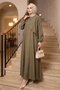 Sarev Hijab Dress 1694 - Khaki - 2