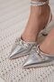 Women's silver heeled shoes with stone detail tr12ms05b - 9