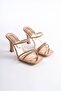 Women's Stoned Rose Heeled Slippers Ob0100K