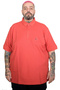 Mode XL Large Size Men's Embroidered Classic Pique Polo Neck T-Shirt 20553 Mercan