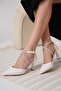 Fiona Stone Women's White Heeled Shoes - 4