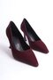 Women's Burgundy Satin Stiletto Tr08Ms27F - 2