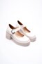 Women's Beige Patent Leather Casual Shoes Tr06Ms05B - 6