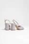 Gray Patent Leather Women's Heeled Shoes Tr18Ms18D - 7