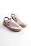 Women's White Espadrille Shoes Tr19My01B - 9