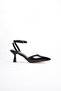 Women's Black Patent Leather Heeled Shoes Tr03Ms02A - 5