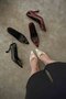 Women's Burgundy Patent Leather Shoes Tr08Ms09C - 7