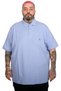 Mode XL Large Size Men's Embroidered Classic Pique Polo Neck T-Shirt 20553 Lila