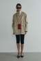 Beige Rael Stand Collar Trench Coat - 5