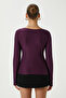 Women's Sahra Burgundy Polyamide Stylish Blouse - 5