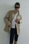 Beige Rael Stand Collar Trench Coat - 2