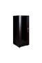36U 600X600 Hyperline Freestanding Rack Cabinet (Black) (Front Glass Door / with Wheels)