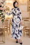 Pleated Skirt Satin Double Set 1693