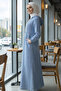 قبعة رياضية من قماش الدنيم مع جيوب O7611-1 باللون الأزرق - 3