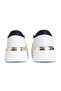 حذاء رياضي نسائي من Th Satin Platform Sn باللون الأزرق الداكن - 3