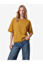 Cotton Short Sleeve Crew Neck Lace Detailed T-shirt