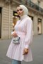 تونيك كتان متعدد الطبقات 2369 - وردي - 2