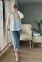 61640 Beige Tunic - Lace Front Detail - 3
