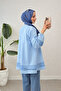 Lace Detailed Tunic - Baby Blue - 5