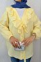 Degaje Collar Ruffled Tunic 2296 - Yellow - 3